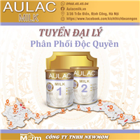 Công ty Newmom chính thức mở cửa để các cửa hàng sữa làm đại lý đại diện sữa Aulac để có thể giúp khách hàng mua hàng tiện hơn 