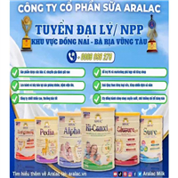 SỮA BỘT CAO CẤP ARALAC CẦN TÌM ĐẠI LÝ PHÂN PHỐI ĐỘC QUYỀN KHU VỰC BIÊN HOÀ, TRẢNG BOM, BÀ RỊA VŨNG TÀU - HOTLINE: 0908.098.278